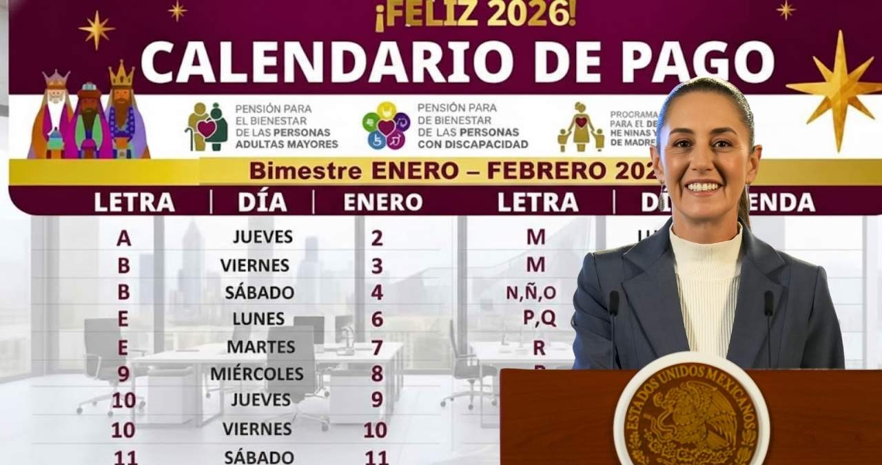 Calendario oficial de pagos pensión adultos mayores 2026